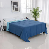 Dual-sided comforter for year-round sleep