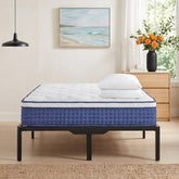 Hybrid mattress sleep bundle with bed base
