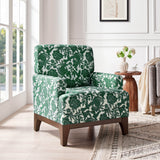 Modern Floral Accent Chair - Standard Back