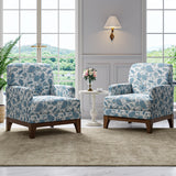 Modern Floral Accent Chair - Standard Back