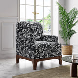 Modern Floral Accent Chair - Standard Back