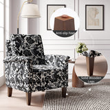 Modern Floral Accent Chair- Double-Layer High Back