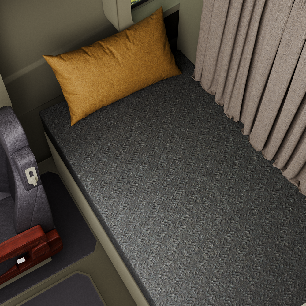 Durable foam mattress for long-haul drivers