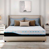 10"Charcoal Hexagonal Pattern Memory Foam Mattress