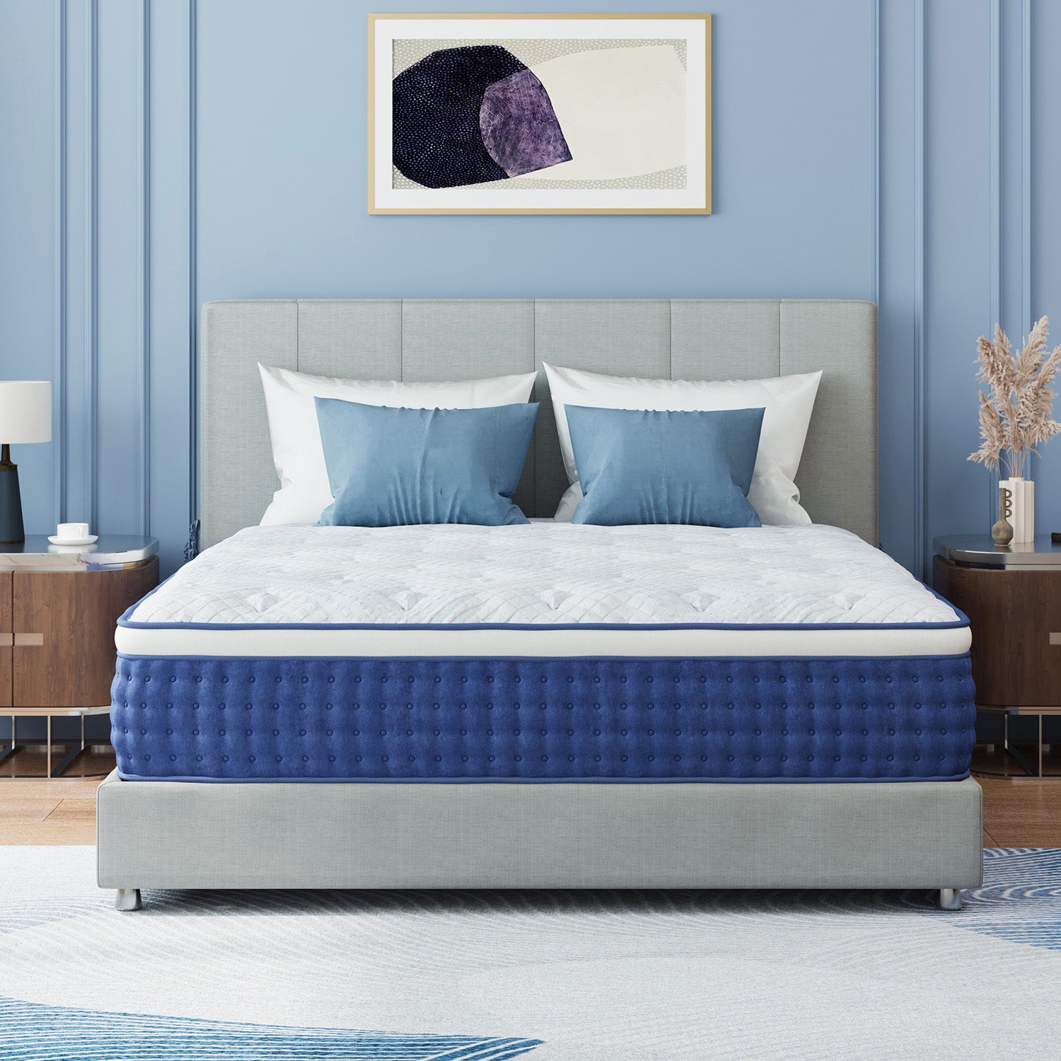 BlueWave hybrid mattress with pocket springs
