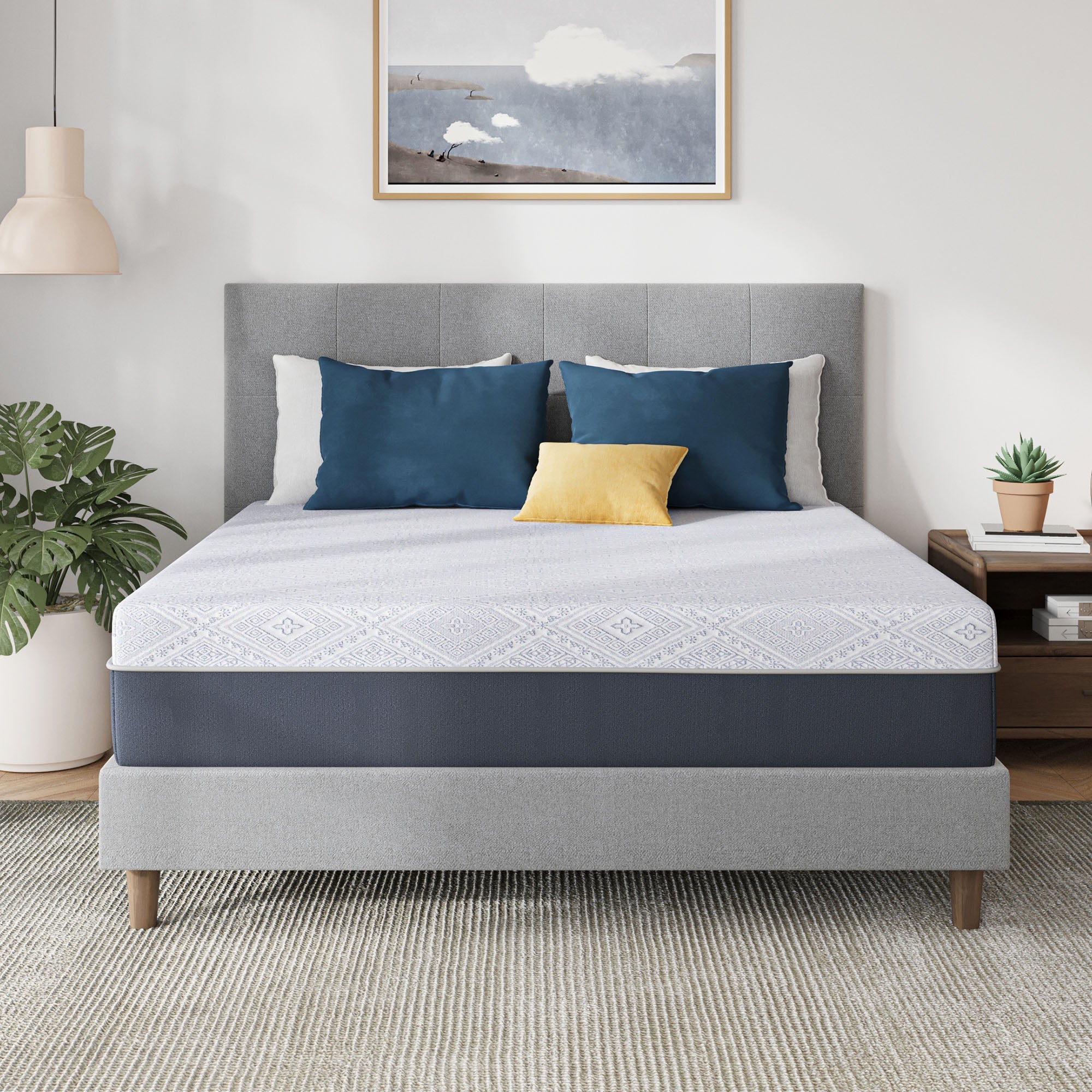 10"Charcoal Gel Cooling Memory Foam Mattress