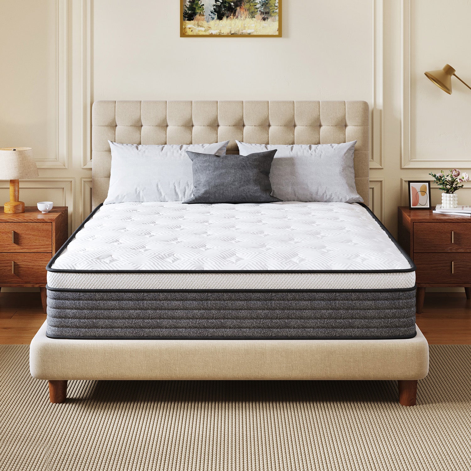 CloudGrey hybrid mattress with pocket springs