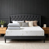 Bamboo mattress with wingback bed
