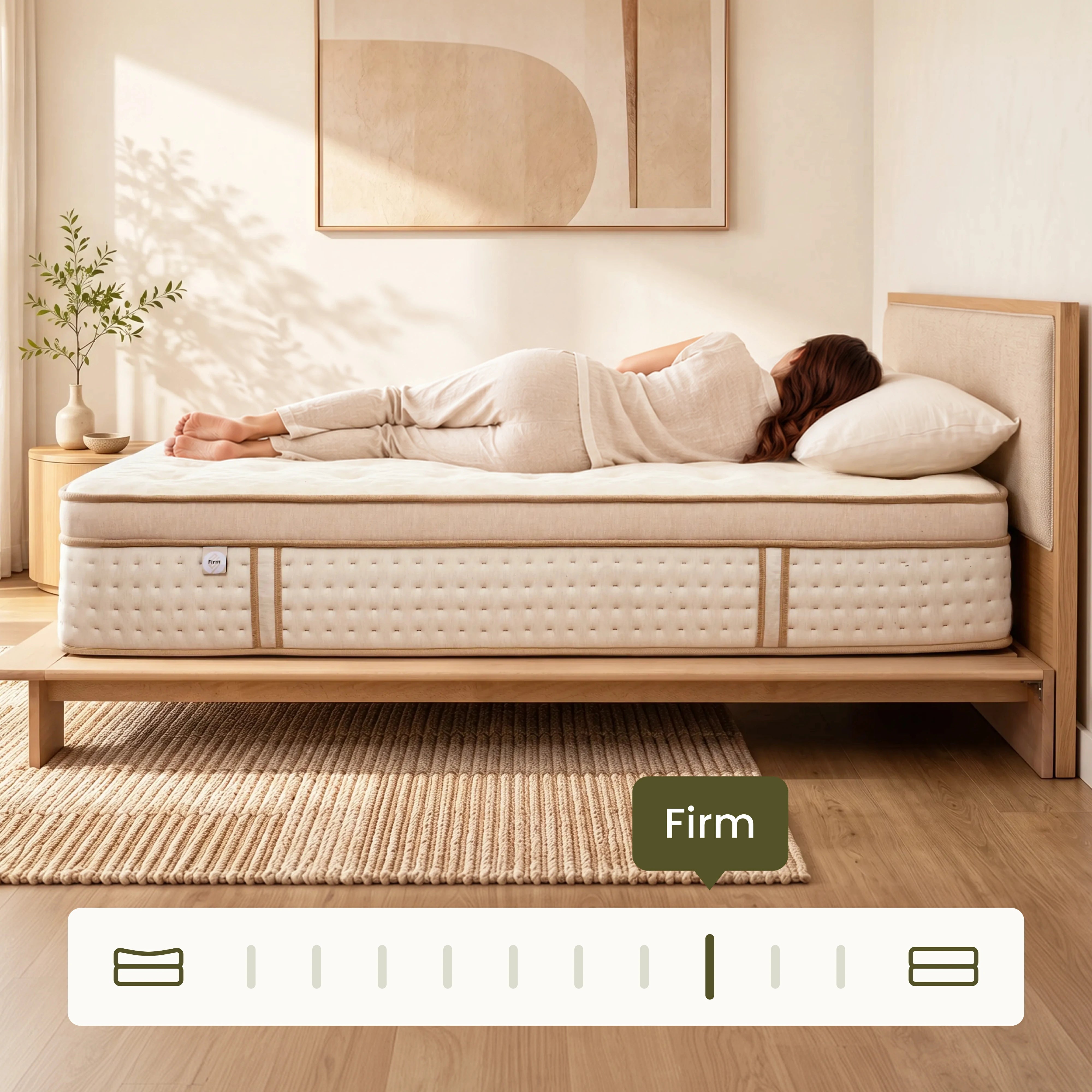 Canora Luxe Firm mattress designed for lifted support and balanced pressure relief.