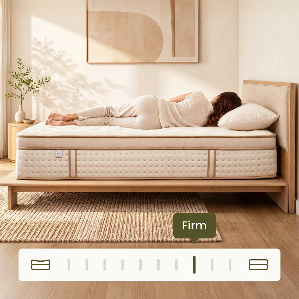 Canora Luxe Firm mattress designed for lifted support and balanced pressure relief.