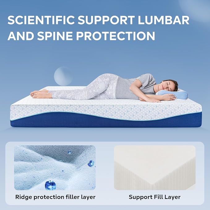 Gelsea  Gel Memory Foam Cooling Mattress